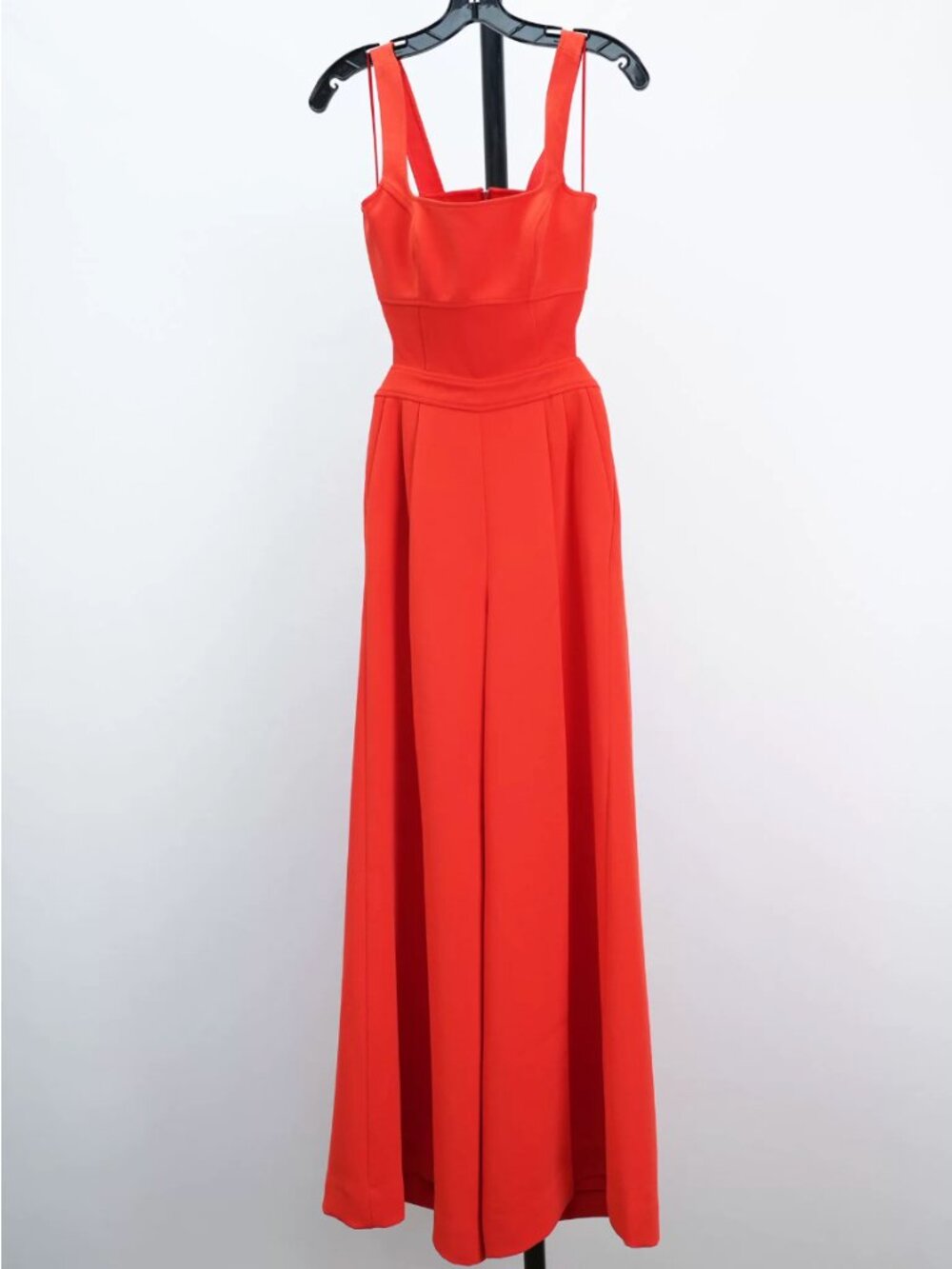 REISS Dion Wide-Leg Cut-Out Jumpsuit 0/2/4/6 Orange - Picture 4 of 7